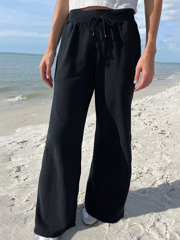 Color 2000s Lace Up Sweatpants