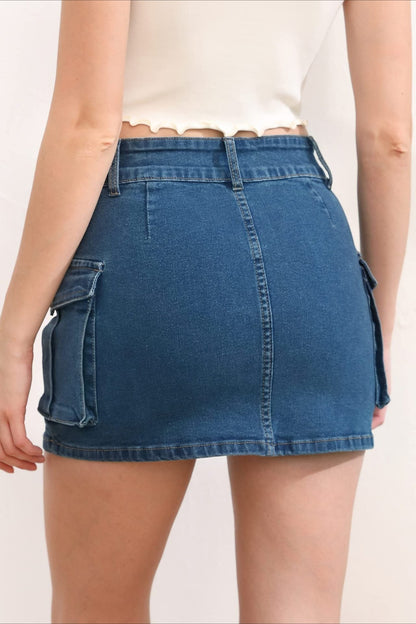 Street Style Low-waist Bodycon Skirt
