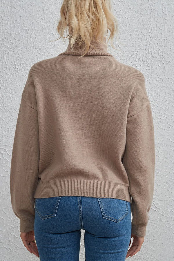 Design Letter Knit Sweater