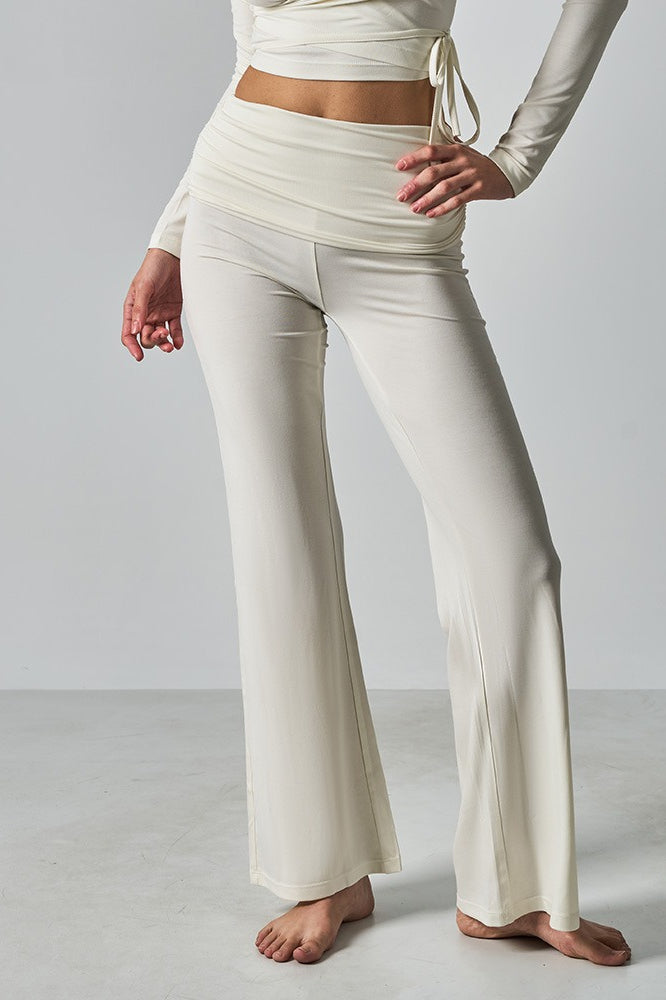 Fitted Foldover Soft Pants