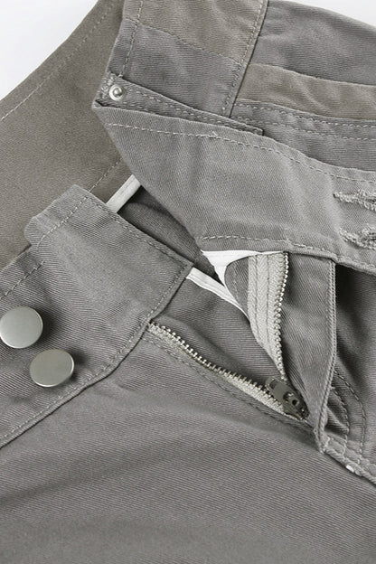 Gray Loose-fit Cargo Pant