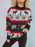 Esther® | Women's jacquard knit crew neck sweater with Christmas motifs