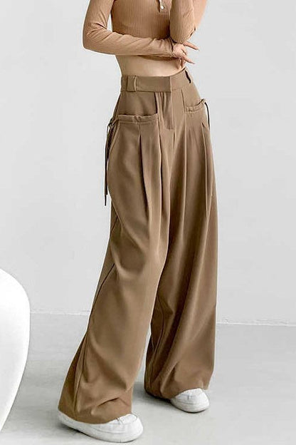 High Waist Fluid Wide Leg Pants
