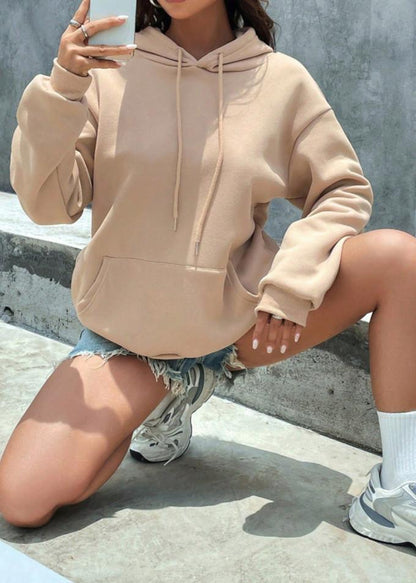 Cozy Fleece-lined Hooded Sweatshirt
