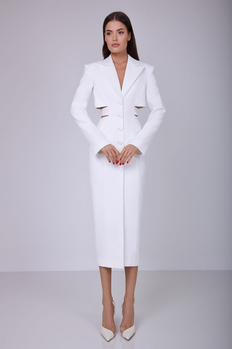 Antonia Cut Out Blazer Midi Dress