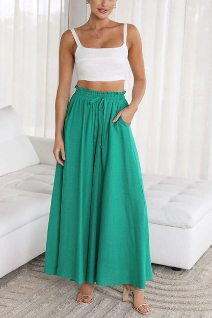 Full of Dreams Pocketed Wide Leg Pants