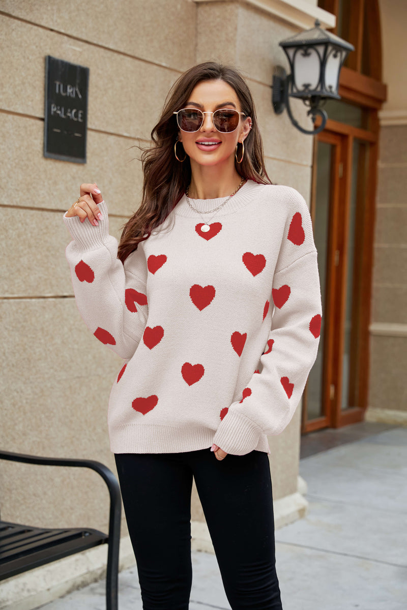 Love Letter Oversized Heart Knit Sweater