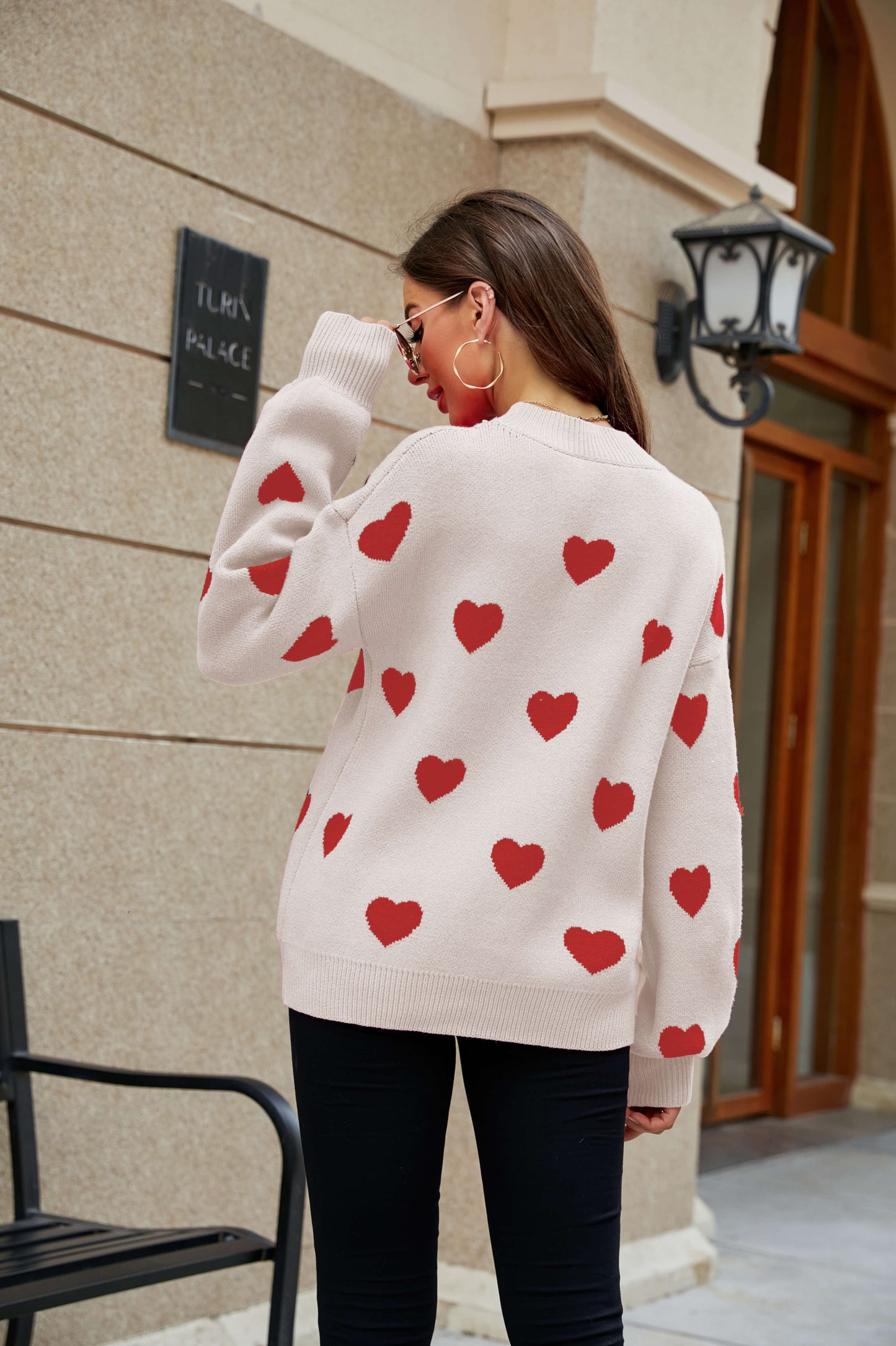 Love Letter Oversized Heart Knit Sweater