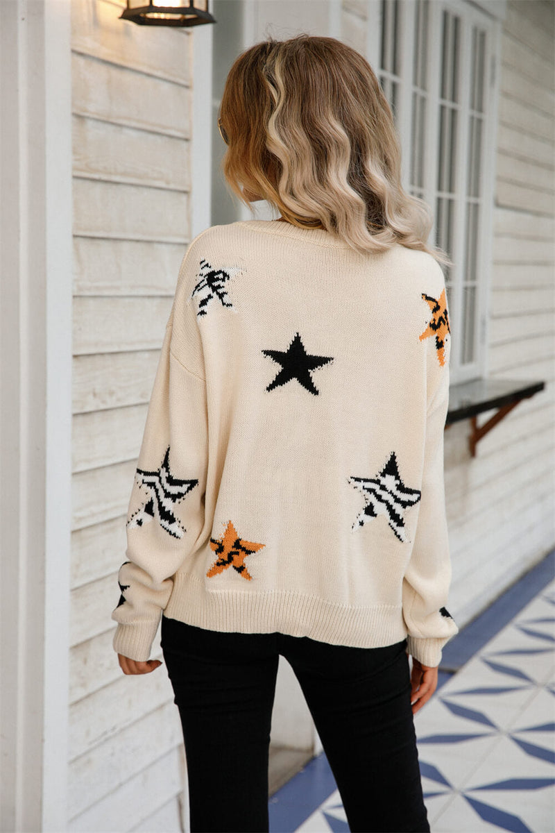 Wearing Like Star Pullover Sweater