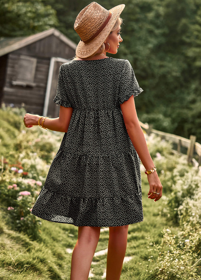 Sunshine Spot Mini Dress - Black