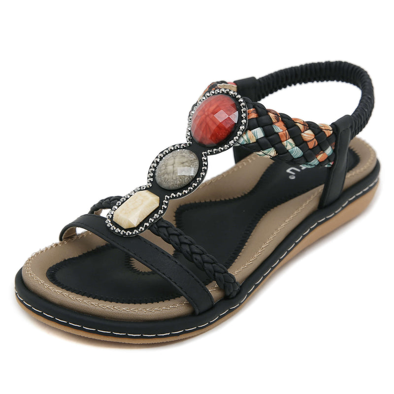 Siketu | Lush Beaded Cushioned Sandal