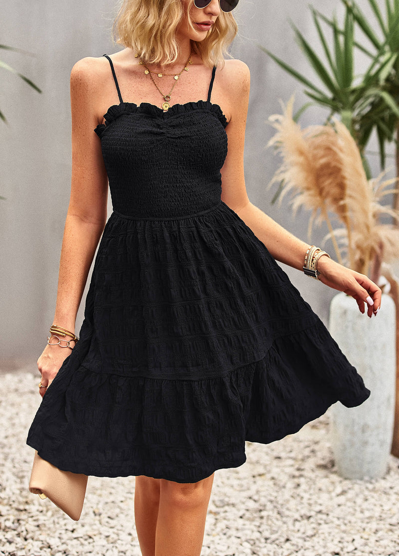 Catrine Singlet Mini Dress - Black