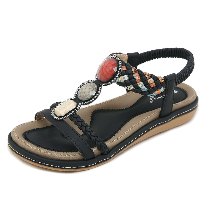 Siketu | Lush Beaded Cushioned Sandal