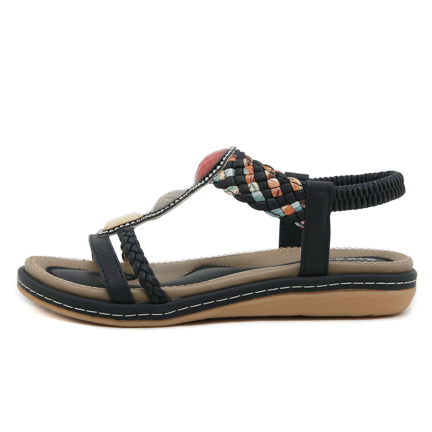 Siketu | Lush Beaded Cushioned Sandal