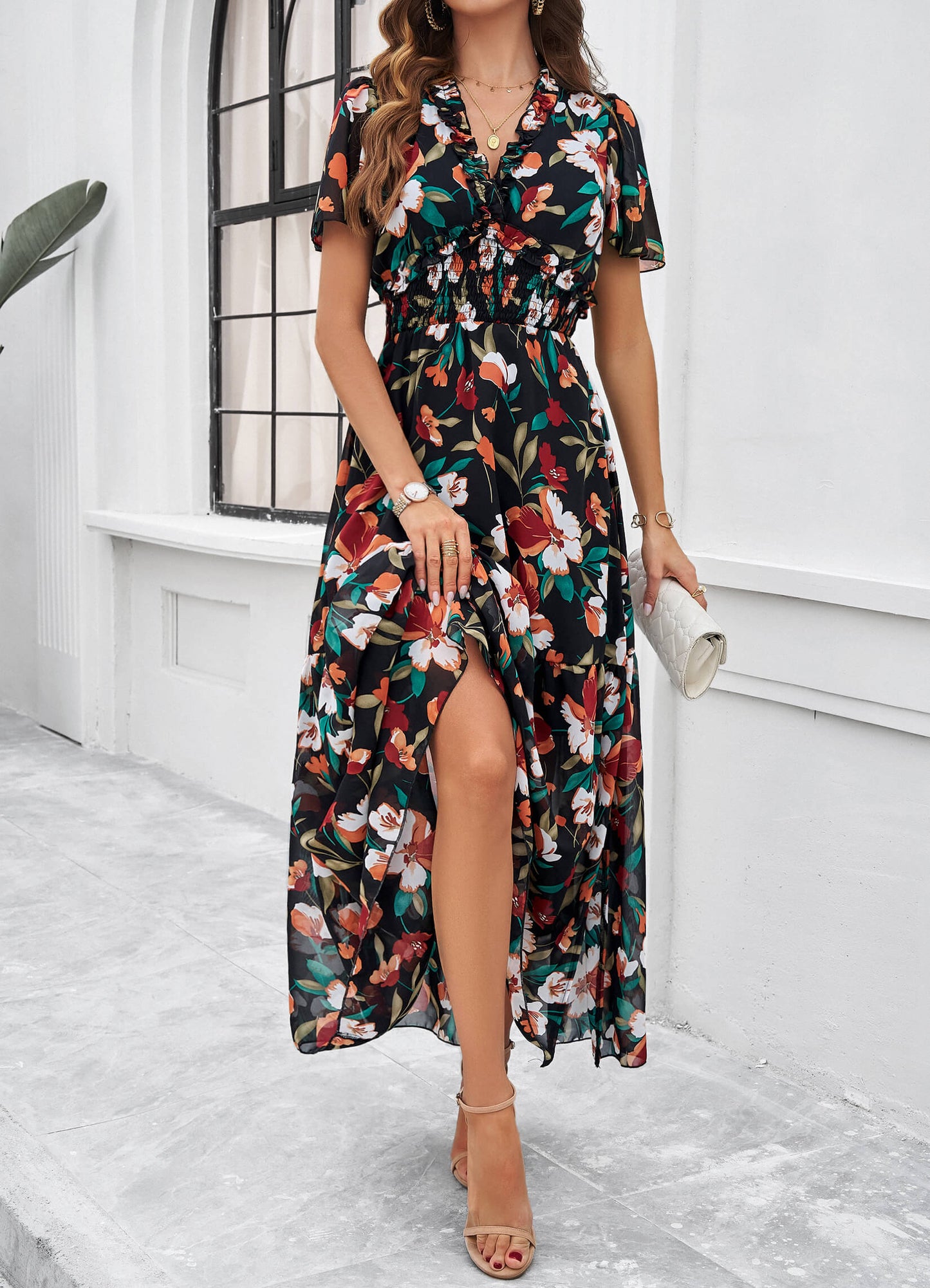 Fiora Maxi Dress - Black