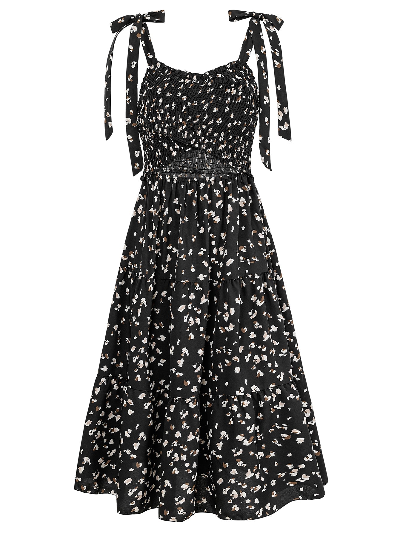 Timeless Beauty Cutout Midi Dress - Black