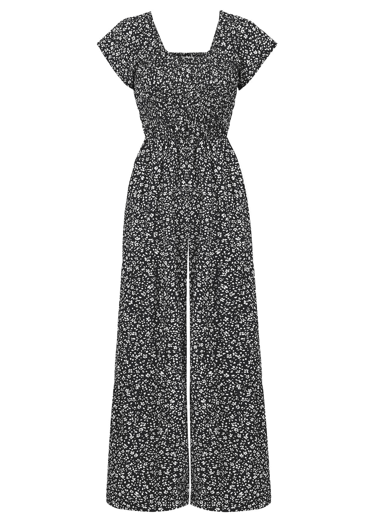 Tammy Off-shoulder Jumpsuit - Black