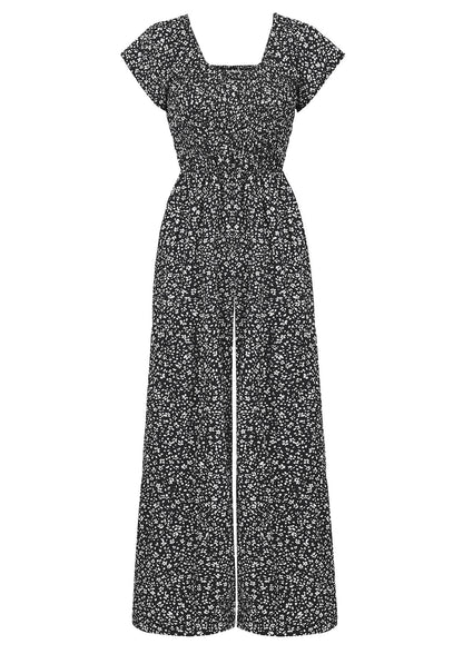 Tammy Off-shoulder Jumpsuit - Black