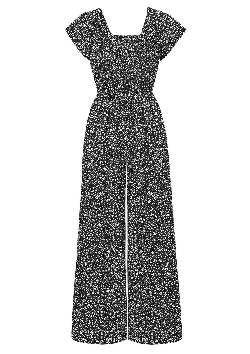 Tammy Off-shoulder Jumpsuit - Black