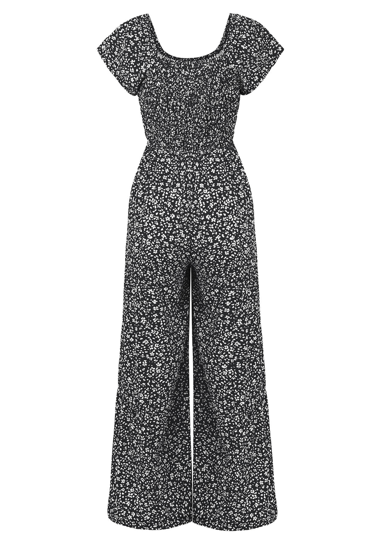 Tammy Off-shoulder Jumpsuit - Black