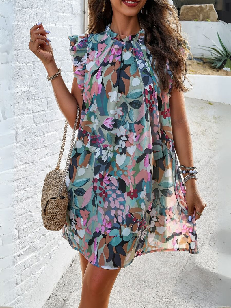 Tinah Ruffle Mini Dress