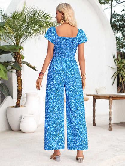 Tammy Off-shoulder Jumpsuit - Blue