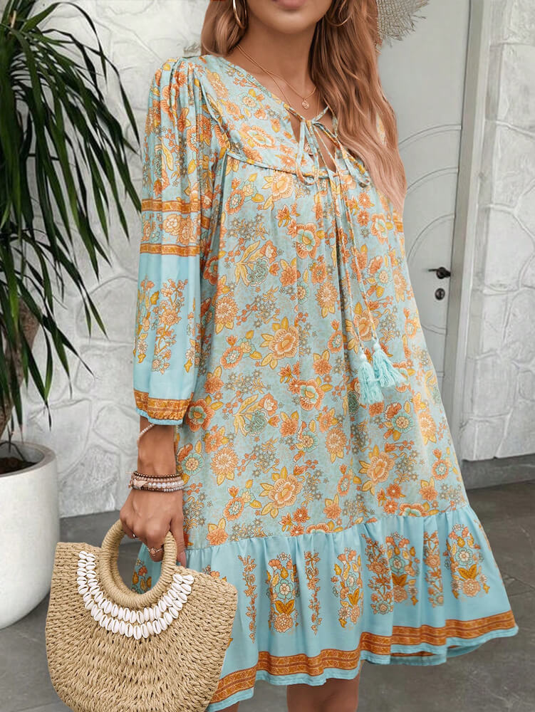 Dannie Mini Dress - Blue