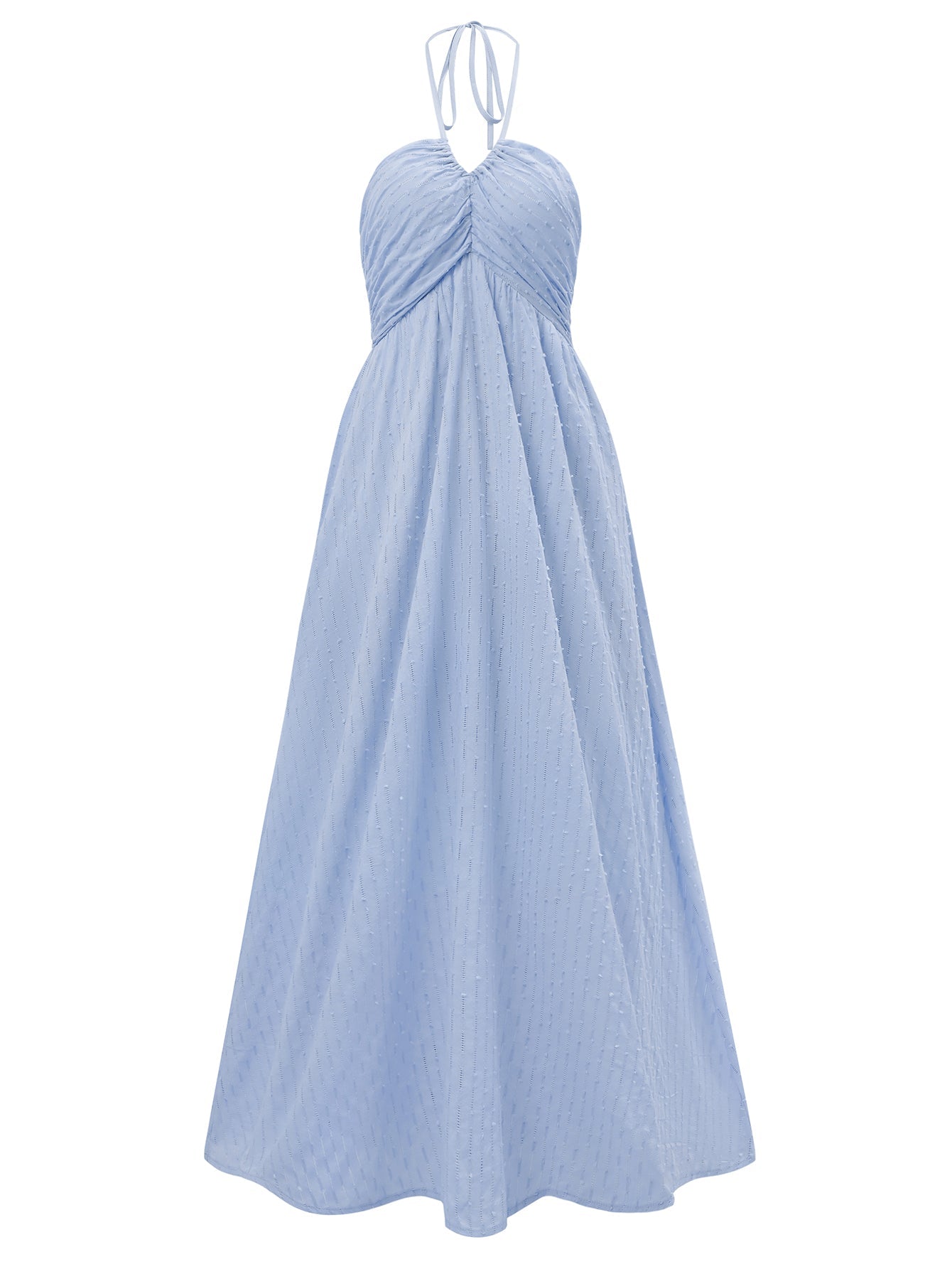 Reservation for Two Halter Maxi Dress - Blue