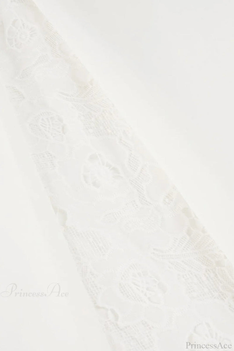 Lace Patchwork Maxi Skirt