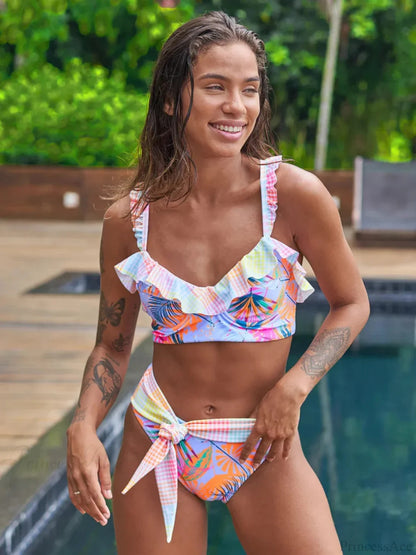 Brazilian Halter Push Up Two Piece Set