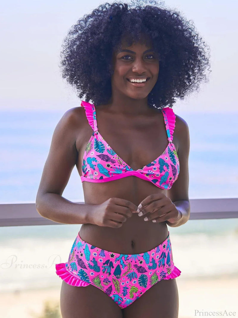 Brazilian Halter Push Up Two Piece Set