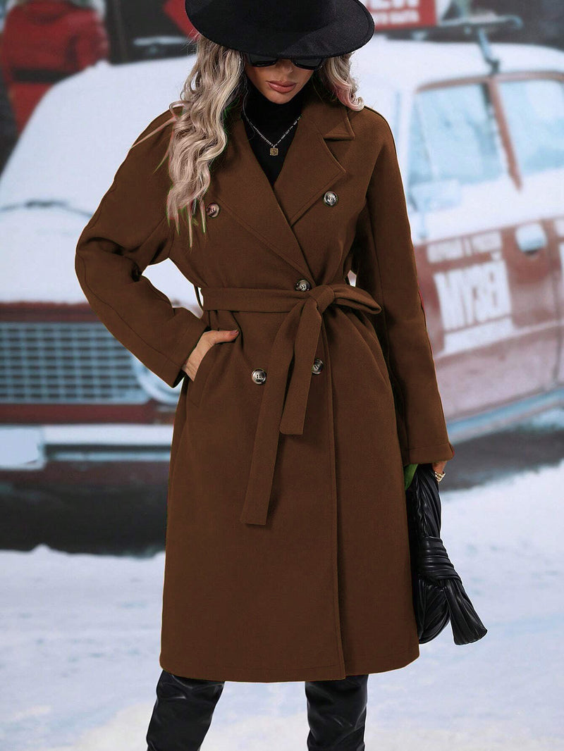 Stroll Along Pocketed Coat