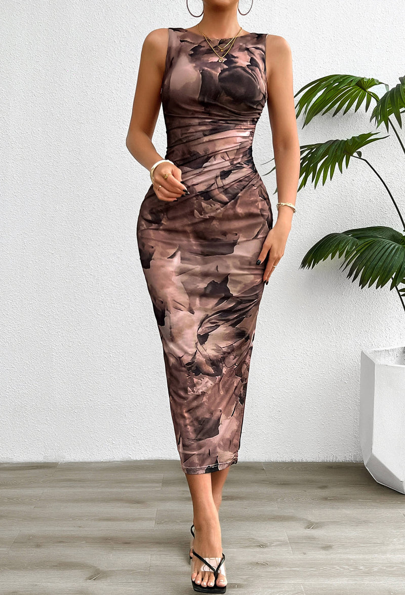 Hayden Tank Maxi Dress - Brown
