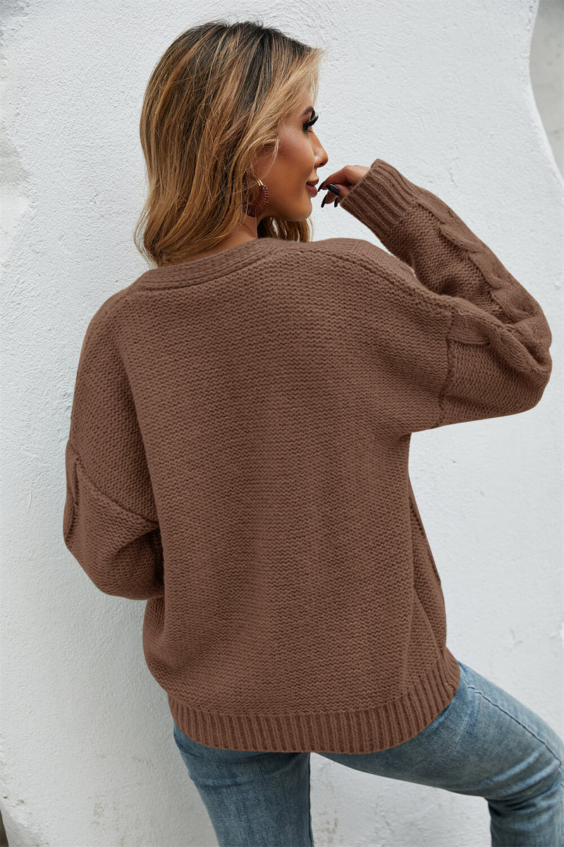 The Key to Cable Knit Cardigan