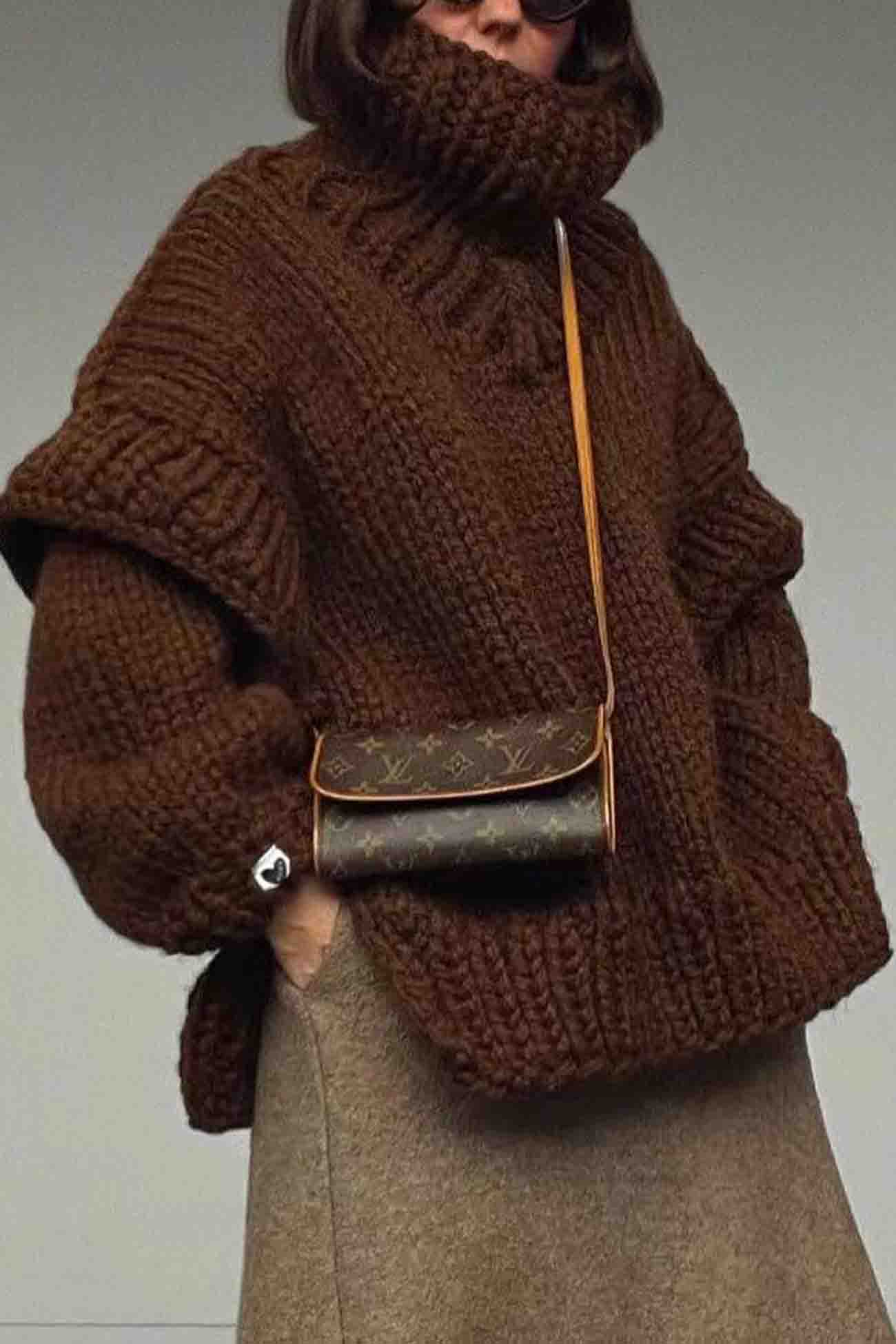 Long Sleeve Cowl Neck Sweater
