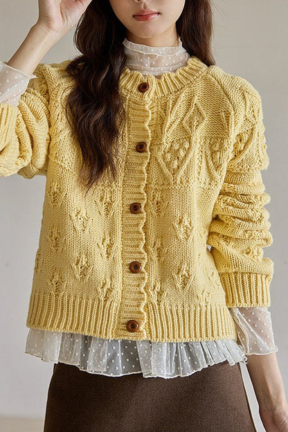 Crochet Knit Cardigan