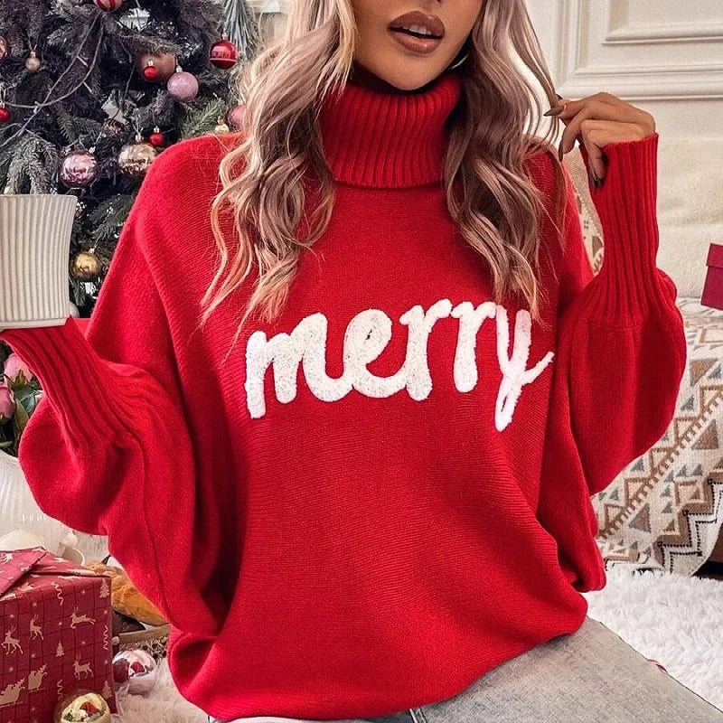 Maite® | Cozy and festive turtleneck sweater for women