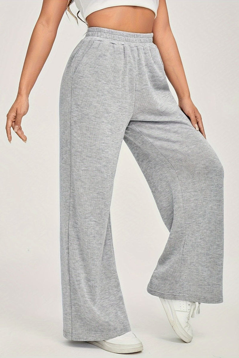 Minimalist High Waist Knit Pants