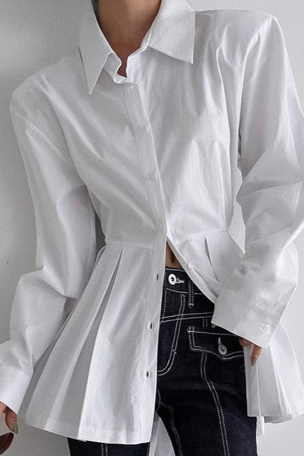 Cotton Tie Blouse