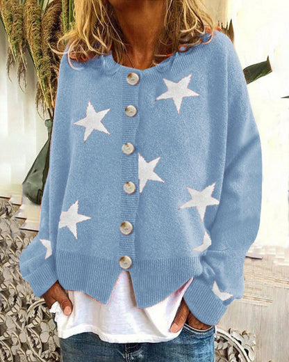 Star Sweater Cardigan