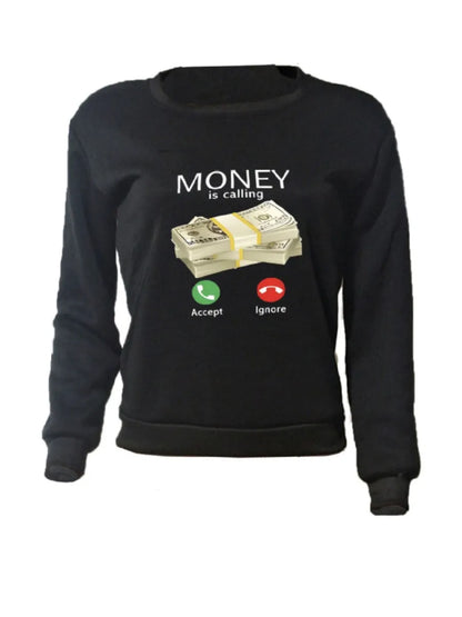 Money Letter Print Sweatshirt Bolubao Brand ’s Hoodies New Spring Autumn Hoodies Sweatshirts Top Hoodies Sweatshirt