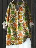 Women's Floral Art Print Casual Shirt