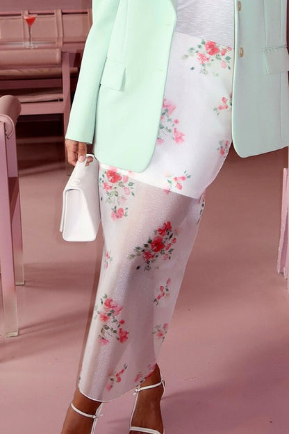 High-waist Straight Skirt