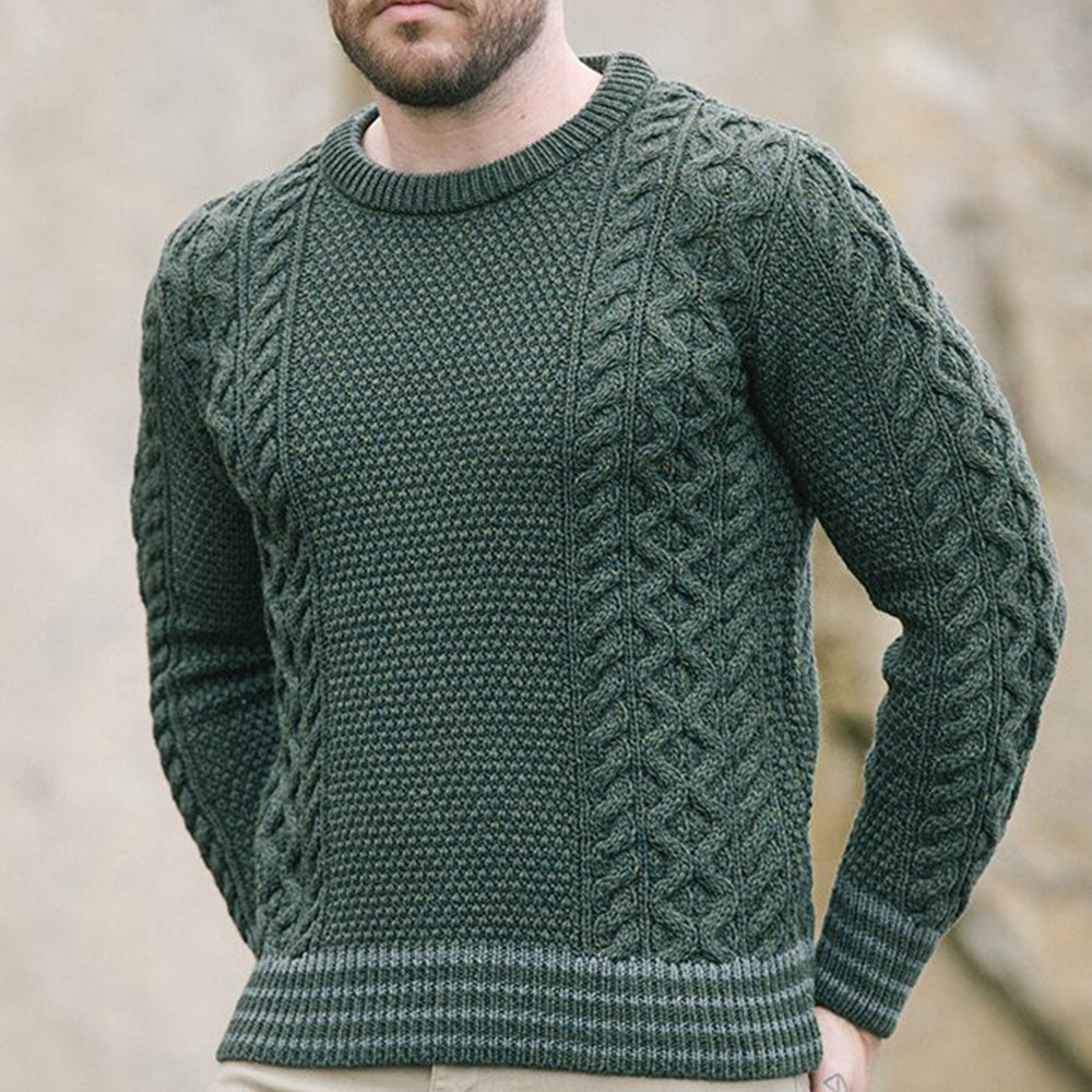 Vintage Chunky Colorblock Knitted Warm Sweater artswardrobe