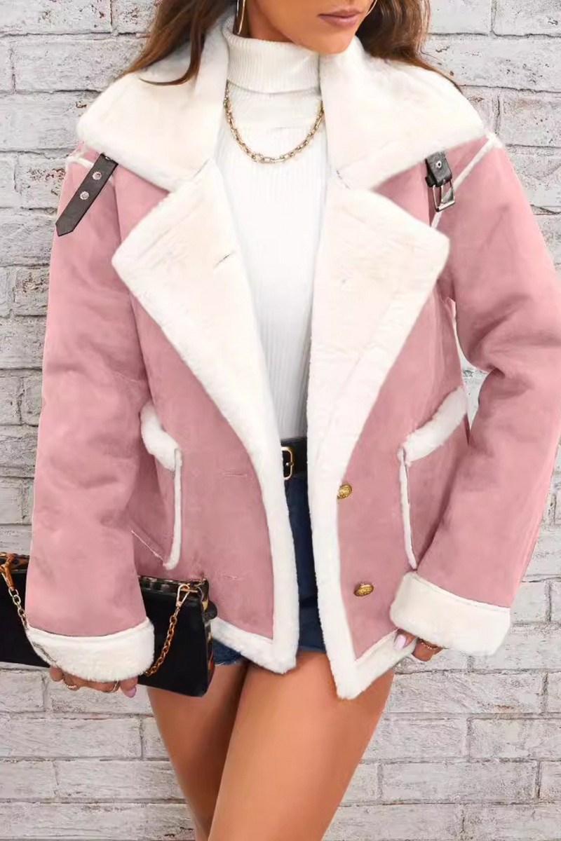 Collared Plush Warm Winter Coat