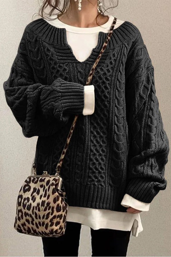 Knitted Pattern Knit Sweater