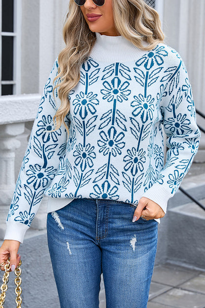 Fashionable Knitted Turtleneck Loose Sweater