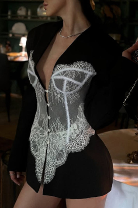 Lace Corset Coat