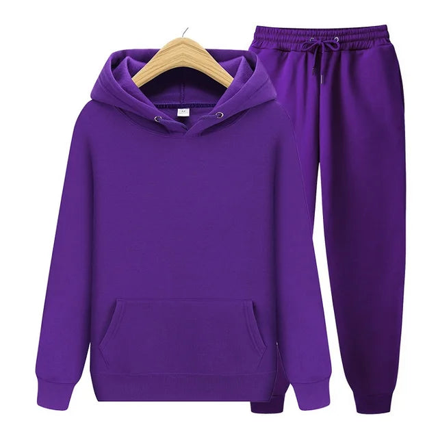 New ’s Wear Suit Sportswear Suit Color Pullover + Pants Suit Autumn and Winter Suit