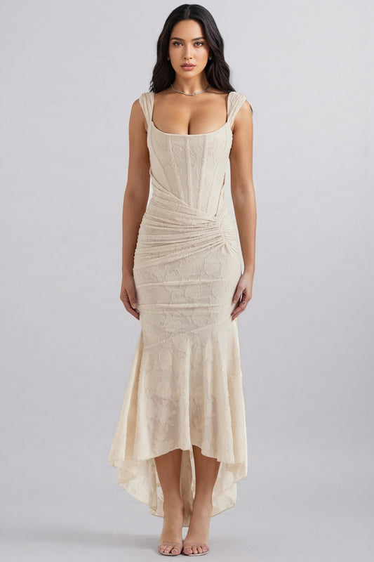 Taye Cream Maxi Dress
